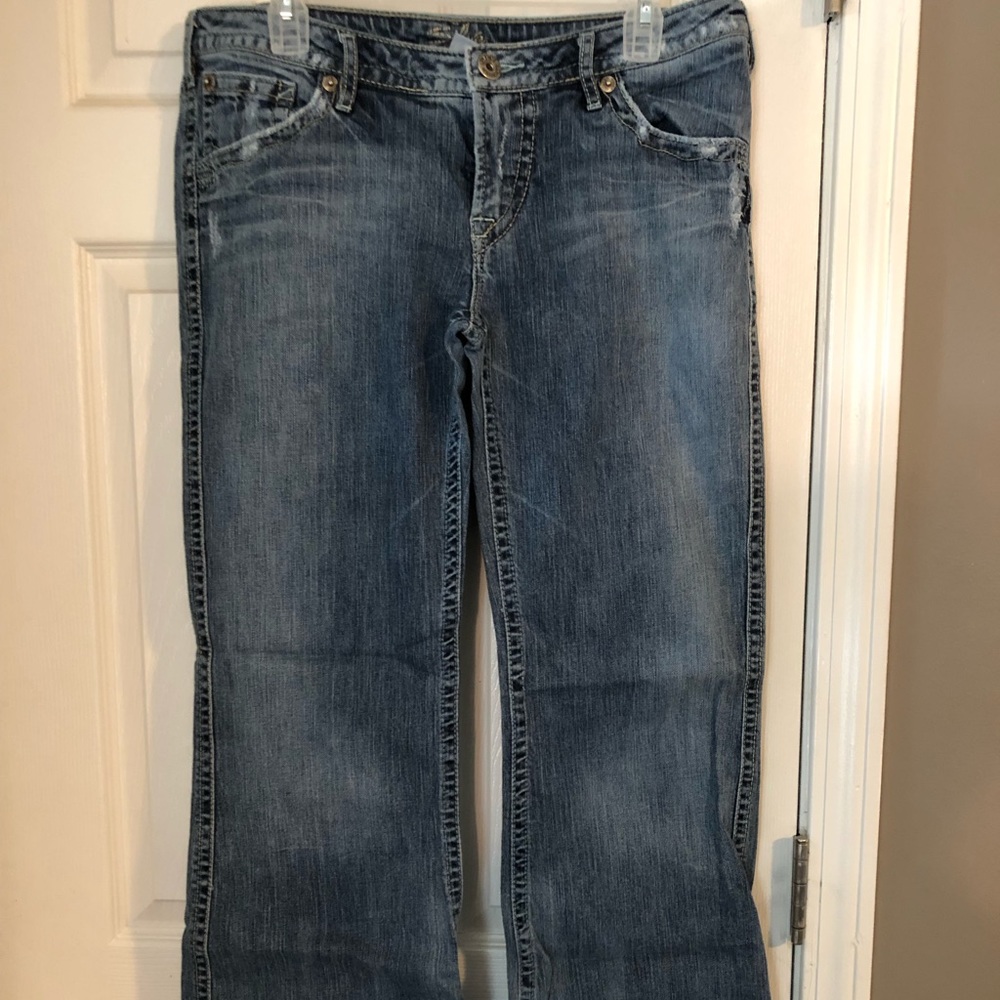 Women’s silver jeans